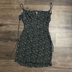 SHEIN Black Floral Mini Dress